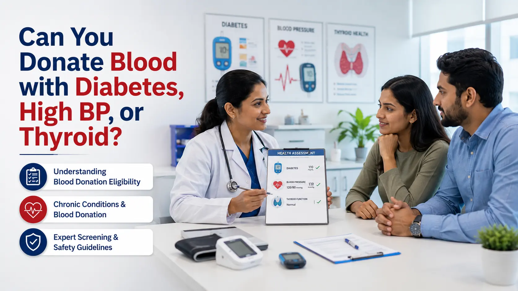 Blood Donation with Diabetes High BP and Chronic Illness
