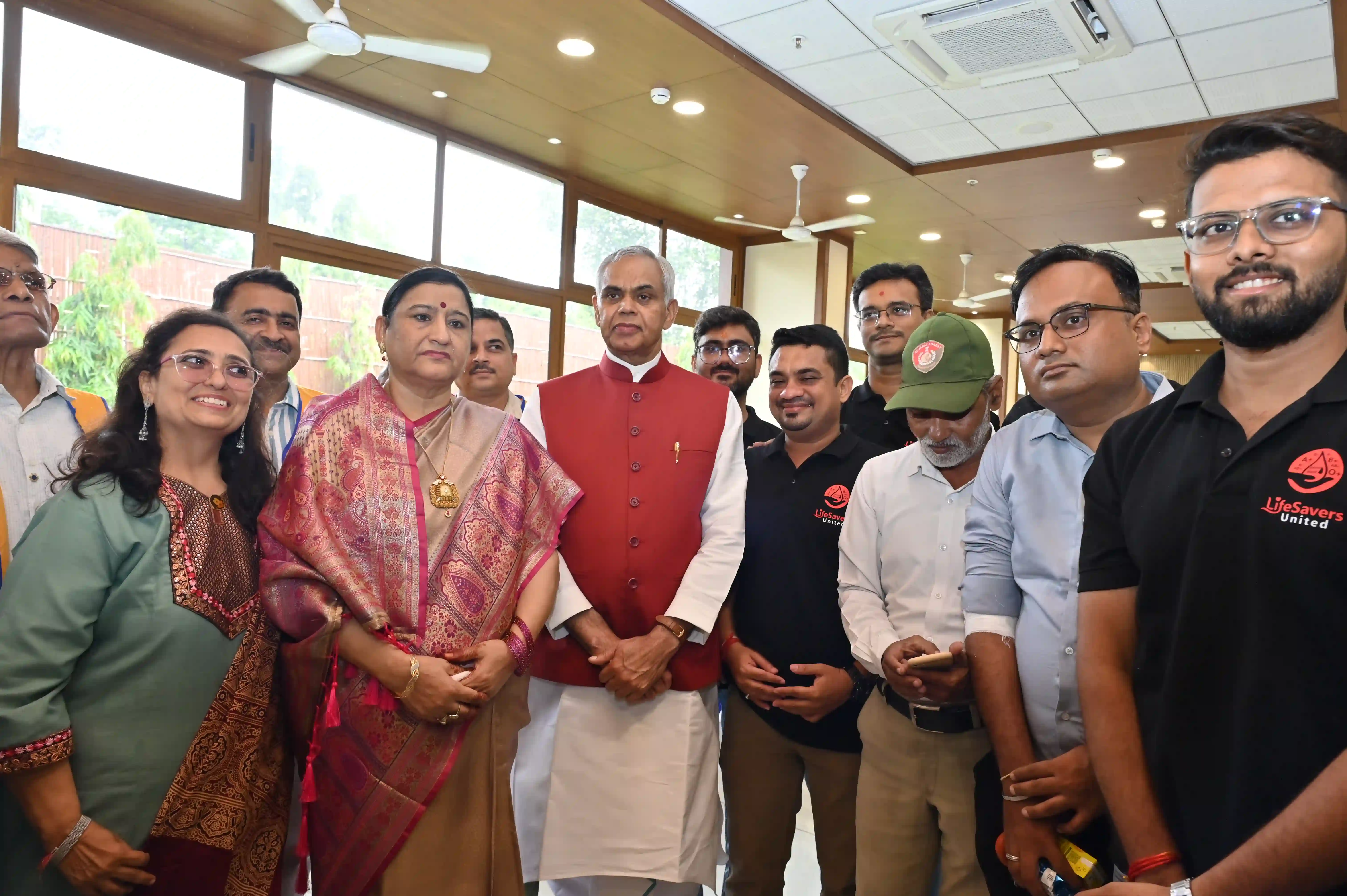 Blood Donation Camp on Birthday of First Lady Smt. Darshana Devi
